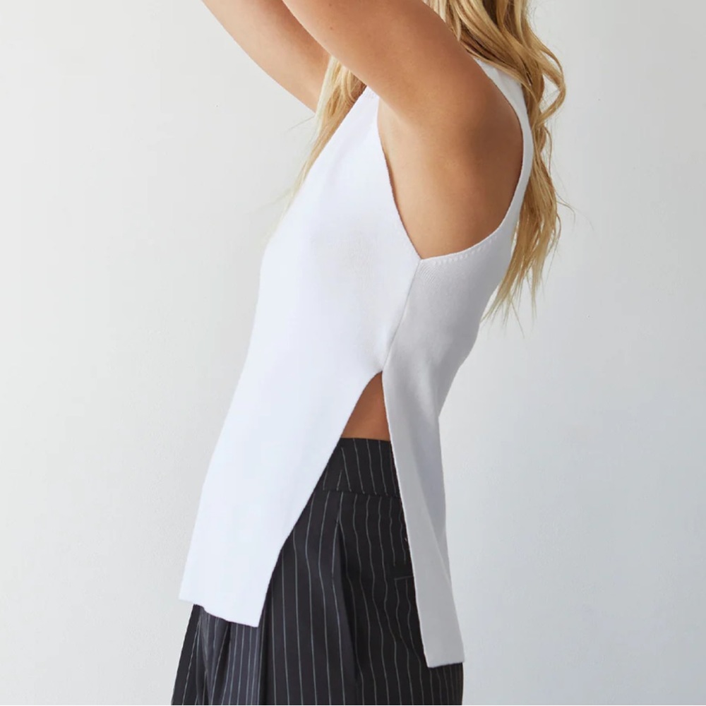 Crescent Ivory Gianna Knit Top